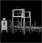 4100-65-OHA Heavy-duty high speed rotary arm overhead automatic shrink wrapping and pallet wrapping system